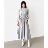 プリーツワンピース ロングワンピース オフィスカジュアル | COCOMOMO | 詳細画像43 