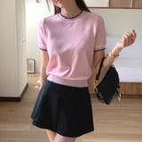 ステッチデザイン サマーニット 韓国ファッション | COCOMOMO | 詳細画像3 