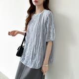 フリルトップス 半袖Tシャツ 夏トップス | COCOMOMO | 詳細画像17 