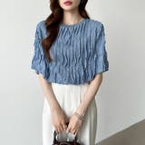 フリルトップス 半袖Tシャツ 夏トップス | COCOMOMO | 詳細画像3 