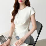 クロストップス サマーニット フレンチスリーブ | COCOMOMO | 詳細画像23