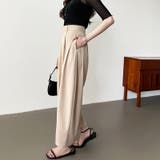 カーブパンツ バレルレッグパンツ ワイドパンツ | COCOMOMO | 詳細画像12 