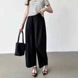 カーブパンツ バレルレッグパンツ ワイドパンツ | COCOMOMO | 詳細画像25 