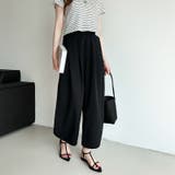 カーブパンツ バレルレッグパンツ ワイドパンツ | COCOMOMO | 詳細画像30 