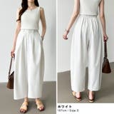 カーブパンツ バレルレッグパンツ ワイドパンツ | COCOMOMO | 詳細画像6 