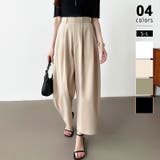 ブラウン | カーブパンツ バレルレッグパンツ ワイドパンツ | COCOMOMO