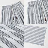 ストライプパンツ ワイドパンツ コットンリネン | COCOMOMO | 詳細画像17 