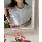 レーストップス スカラップ レースブラウス | COCOMOMO | 詳細画像3 