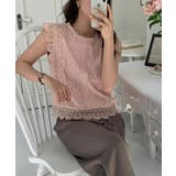 レーストップス スカラップ レースブラウス | COCOMOMO | 詳細画像6 