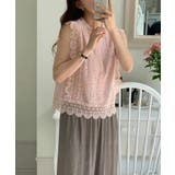 レーストップス スカラップ レースブラウス | COCOMOMO | 詳細画像7 