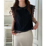 レーストップス スカラップ レースブラウス | COCOMOMO | 詳細画像9 