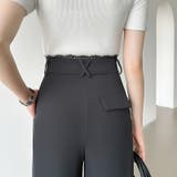 ウエストレース タックパンツ ワイドパンツ | COCOMOMO | 詳細画像7 