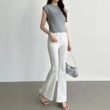 フレアデニムパンツ フレアパンツ デニム | COCOMOMO | 詳細画像12 