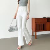 フレアデニムパンツ フレアパンツ デニム | COCOMOMO | 詳細画像17 