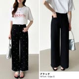 ハートスタッズデニムパンツ ハート柄 デニムパンツ | COCOMOMO | 詳細画像11 