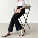 ハートスタッズデニムパンツ ハート柄 デニムパンツ | COCOMOMO | 詳細画像15 