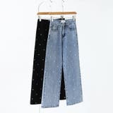 ハートスタッズデニムパンツ ハート柄 デニムパンツ | COCOMOMO | 詳細画像16 