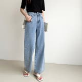 ハートスタッズデニムパンツ ハート柄 デニムパンツ | COCOMOMO | 詳細画像3 