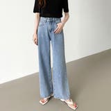 ハートスタッズデニムパンツ ハート柄 デニムパンツ | COCOMOMO | 詳細画像6 