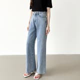 ハートスタッズデニムパンツ ハート柄 デニムパンツ | COCOMOMO | 詳細画像7 