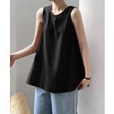 バックリボン ノースリーブブラウス チュニック | COCOMOMO | 詳細画像12 