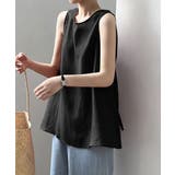 バックリボン ノースリーブブラウス チュニック | COCOMOMO | 詳細画像13 