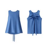 バックリボン ノースリーブブラウス チュニック | COCOMOMO | 詳細画像18 