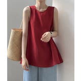 バックリボン ノースリーブブラウス チュニック | COCOMOMO | 詳細画像7 