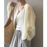 シアーシャツ シャツ ノーカラーシャツ | COCOMOMO | 詳細画像2 