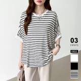 ボーダー | シャツドッキング Tシャツ 半袖カットソー | COCOMOMO