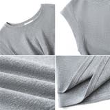 アシンメトリートップス フレンチスリーブ Tシャツ | COCOMOMO | 詳細画像16 