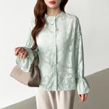 前後2way ジャガードブラウス シフォンブラウス | COCOMOMO | 詳細画像19 