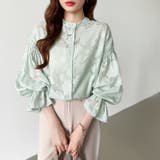 前後2way ジャガードブラウス シフォンブラウス | COCOMOMO | 詳細画像24 