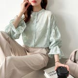 前後2way ジャガードブラウス シフォンブラウス | COCOMOMO | 詳細画像25 