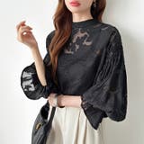 前後2way ジャガードブラウス シフォンブラウス | COCOMOMO | 詳細画像40 