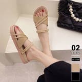 ブラウン | ダブルストラップサンダル 2way サンダル | COCOMOMO