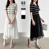 ドッキングワンピース オーガンジー 夏ワンピース | COCOMOMO | 詳細画像1 