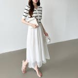 ドッキングワンピース オーガンジー 夏ワンピース | COCOMOMO | 詳細画像3 