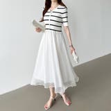 ドッキングワンピース オーガンジー 夏ワンピース | COCOMOMO | 詳細画像4 