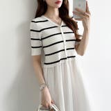 ドッキングワンピース オーガンジー 夏ワンピース | COCOMOMO | 詳細画像7 