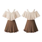 オフショルワンピース水着 ワンピース水着 水着体型カバー | COCOMOMO | 詳細画像15 