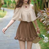 オフショルワンピース水着 ワンピース水着 水着体型カバー | COCOMOMO | 詳細画像4 