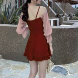 2wayオフショル水着 ワンピース水着 水着体型カバー | COCOMOMO | 詳細画像12