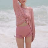 タンキニ水着 ラッシュガード シアートップス | COCOMOMO | 詳細画像4 