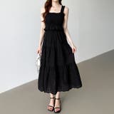 シャーリングキャミソール ティアードスカート セットアップ夏 | COCOMOMO | 詳細画像11 