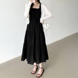 シャーリングキャミソール ティアードスカート セットアップ夏 | COCOMOMO | 詳細画像16 