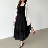 シャーリングキャミソール ティアードスカート セットアップ夏 | COCOMOMO | 詳細画像17 