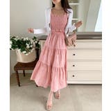 シャーリングキャミソール ティアードスカート セットアップ夏 | COCOMOMO | 詳細画像21 