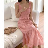 シャーリングキャミソール ティアードスカート セットアップ夏 | COCOMOMO | 詳細画像22 