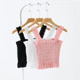 シャーリングキャミソール ティアードスカート セットアップ夏 | COCOMOMO | 詳細画像24 